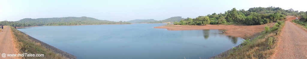 Panorama of Amthane Dam, Goa