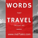 Travel words IndiTales