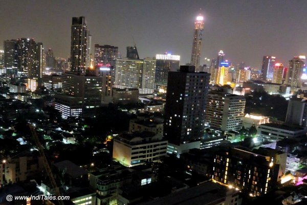 Bangkok at Night from the 22nd floor