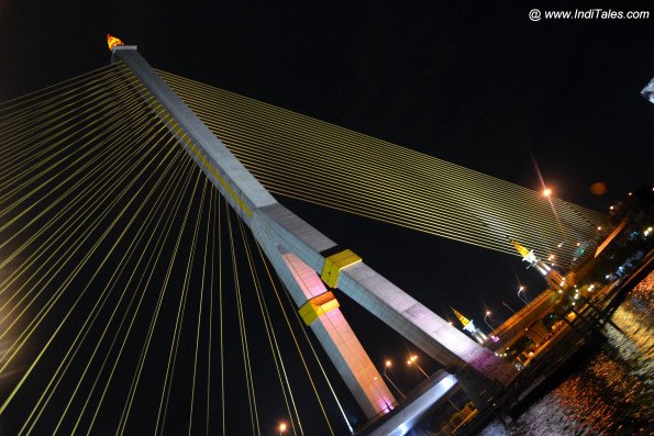 Passing under the bridge on River Cruise