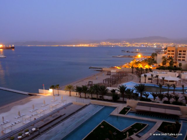 Evening lights from Kempinski Hotel