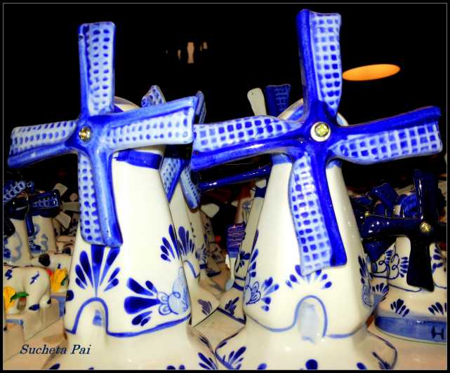 Windmill in Delft Pottery, Amsterdam