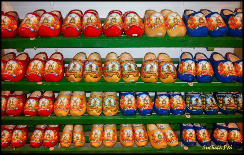 Painted Clogs at Amsterdam