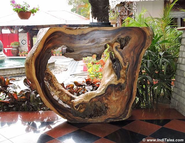 Driftwood artifact at Mayfair Gangtok