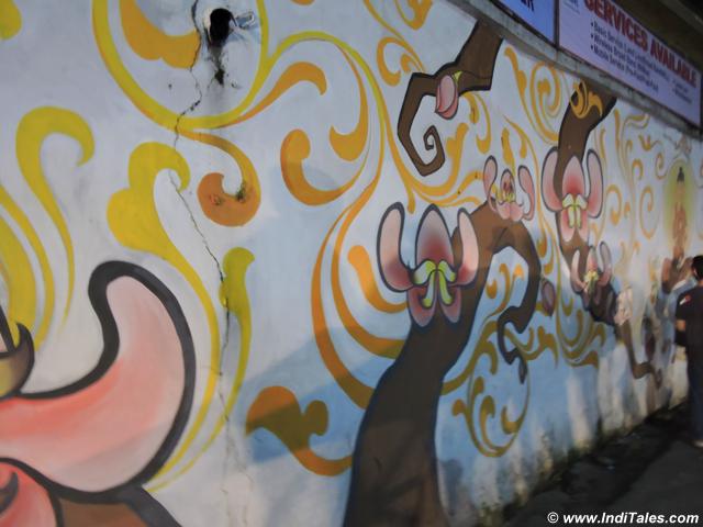 Murals from Winter Carnival, Gangtok, Sikkim