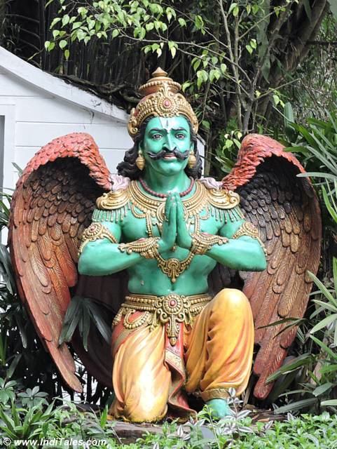 Garuda statue at the entrance of the hotel