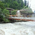 Bridge over Parvati River to reach Manikaran, Himachal Pradesh