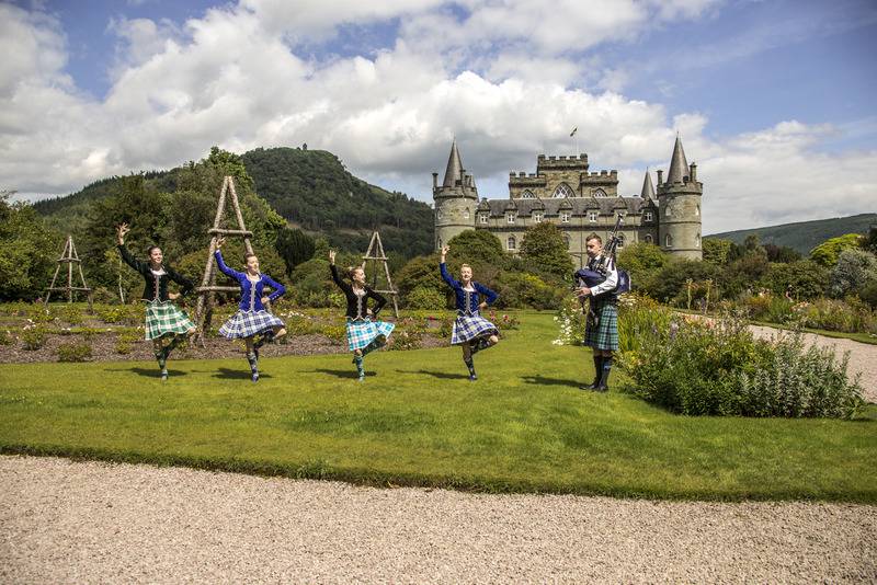 Scottish dancers at Inveraray Castle, Scotland. Image source - VisitBritain Tourism