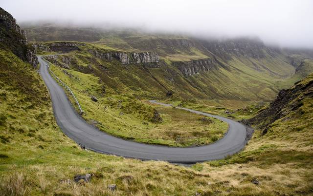 Roads of Scottish Highlands