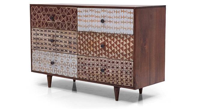 Kente pattern inspired drawer chest