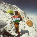 Neelima Pudota - Holding the Indian Tricolor