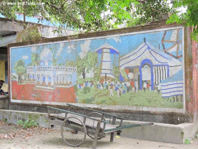 Wall Mural on the City walls - Cooch Behar