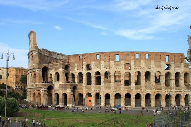 The Colosseum as seen during our Roman Holiday