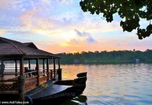 Ashtamudi lake from our Hotel