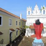 Church facade at Tiracol Fort