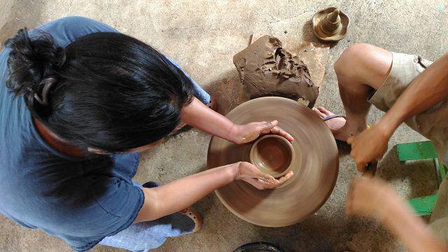 At a Potter's Wheel in Jogja Indonesia