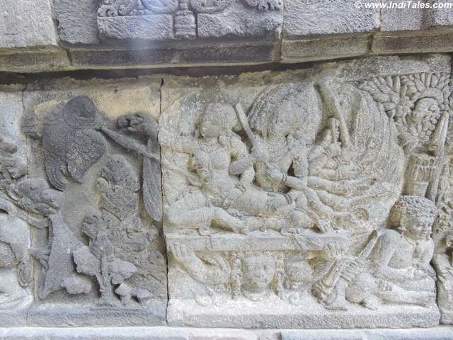 Ravan's Pushpak Vimaan a Ramayana Panel