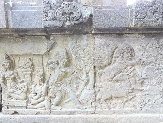 Chasing the golden deer by Rama - Ramayana panel