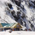 Snow clad mountains en route Nathu La Pass