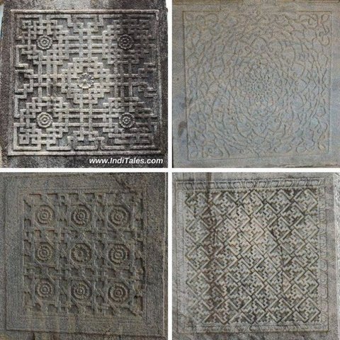 Geometric patterns on Pillar bases - Moodbidri