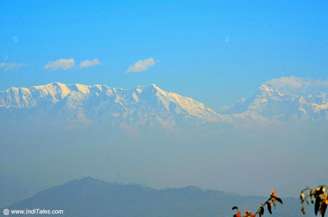 Himalayan peaks closeup view