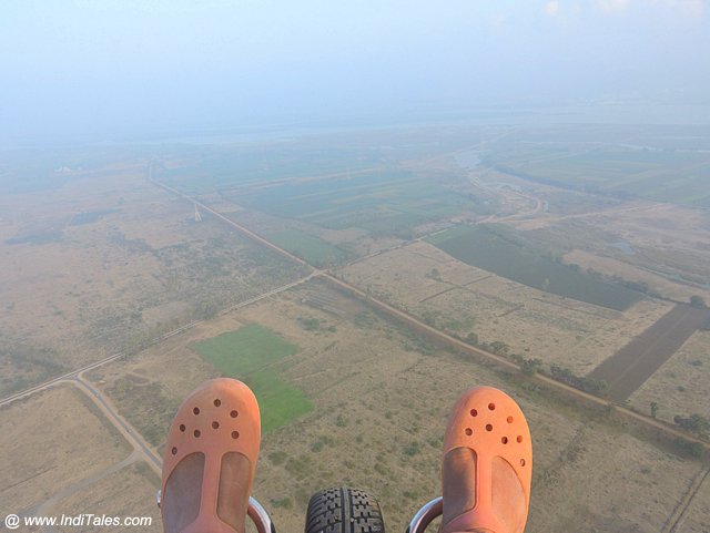 Landscape view during Paragliding