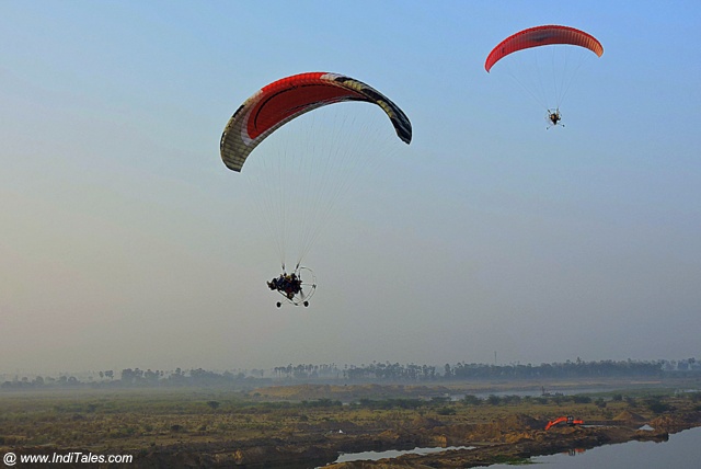 Paramotoring adventure activities at Amaravati