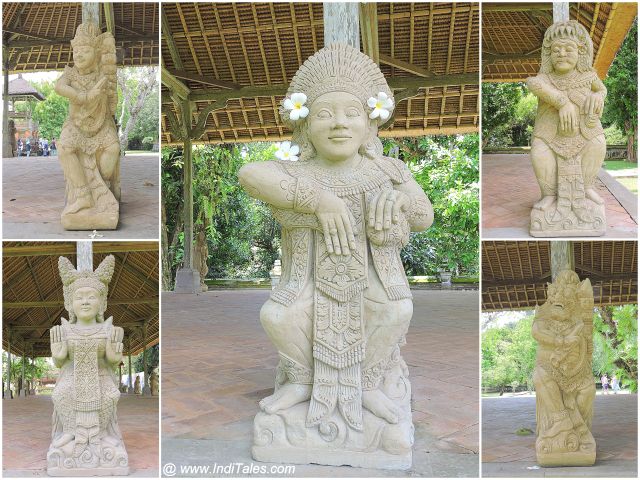 Images of Deities at Taman Ayun Temple