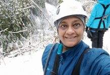 Ready for Whistler Ziplining - Anuradha Goyal