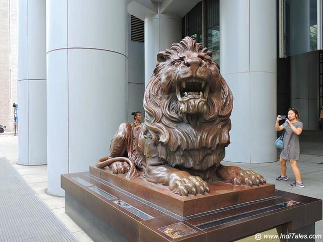 Stephen - The HSBC Lion in Hong Kong