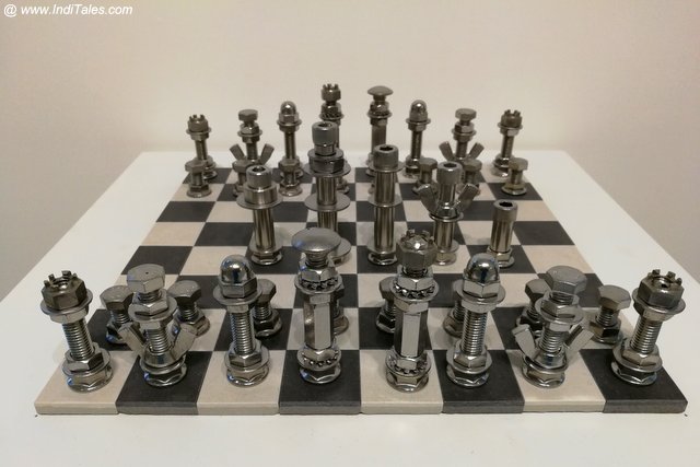 Recycled Chess Pieces - Eastside Culture Crawl