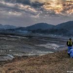 Golden sunset over the Ziro valley