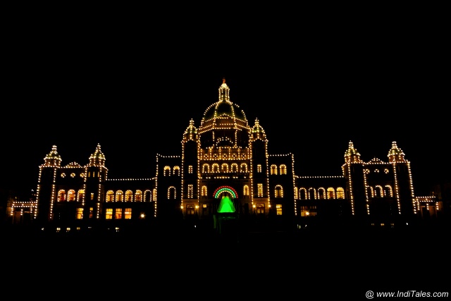 Parliament Building at Night - Victoria BC Canada