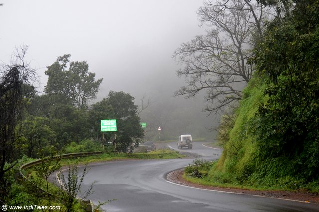 Cloudy Ghats road of Chorla Ghat