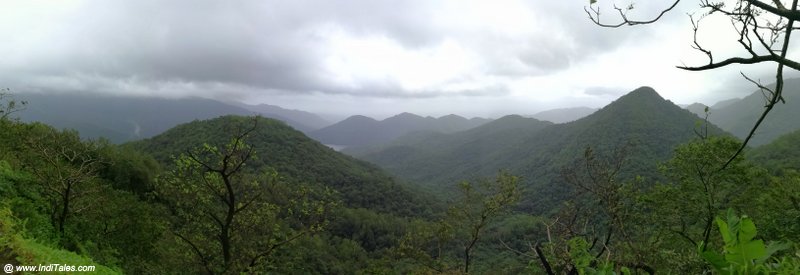 Panoramic view of western ghats from Chorla Ghat