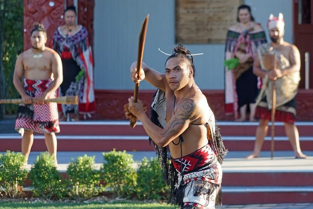 Maori Painted Warrior