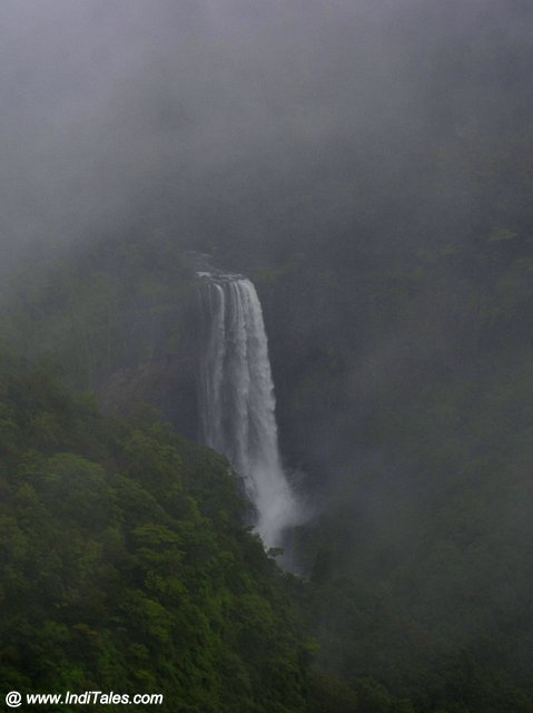 Surla Waterfalls as clouds start enveloping