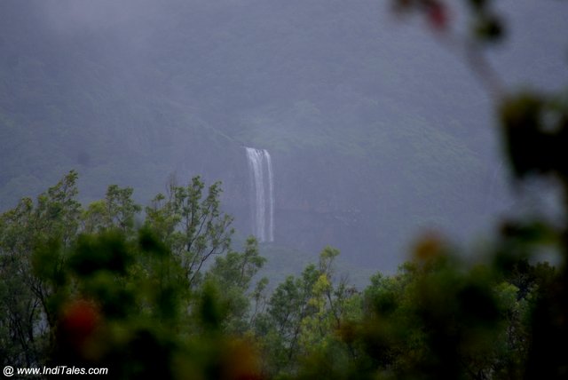 Unknown seasonal waterfalls view from Chorla Ghat, Goa