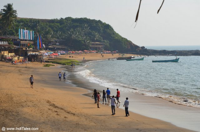 Fishing boats by the Anjuna Beach