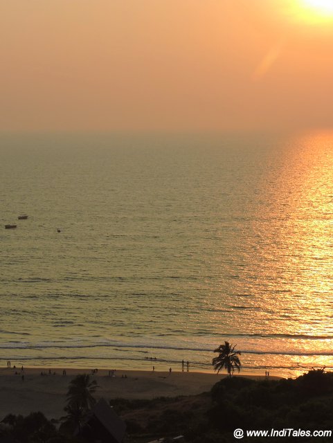 Vagator Beach view from Chapora Fort