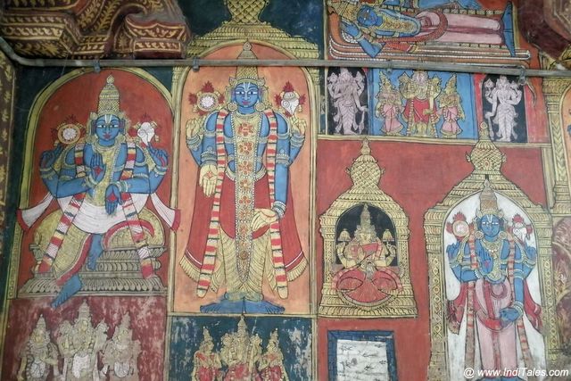 Wall Murals Varadaraja Perumal Temple in Kanchipuram