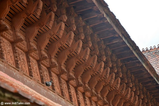 Kuthiramalika Palace wooden horses bracket panel - Trivandrum Tourist Places