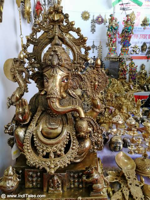 Brass Ganesh Idol - Kumbh Souvenirs