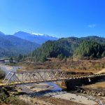 Bridge over Siyom river en route Samten Yongcha Monastery