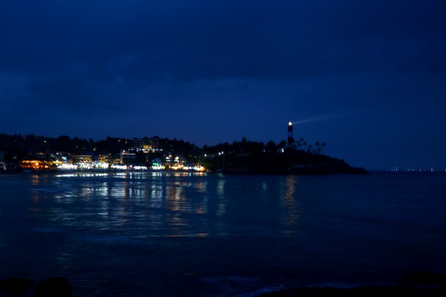 Kovalam Beach by dusk - Trivandrum Tourist Places