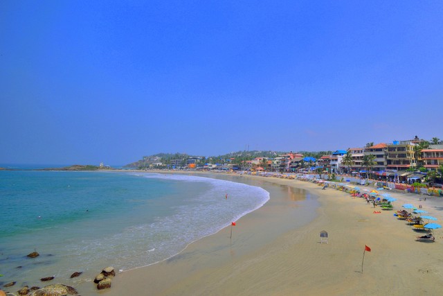 Kovalam Beach by evening - Popular Trivandrum Tourist Places