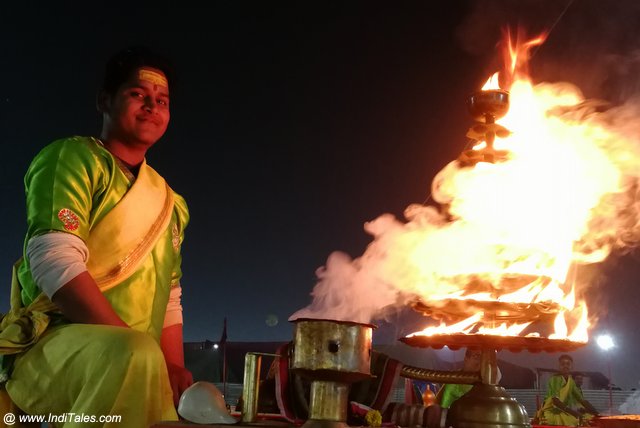 Evening Arti at Triveni Sangam, Prayagraj