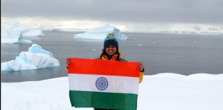 Prathyasha Parakala in Antarctica