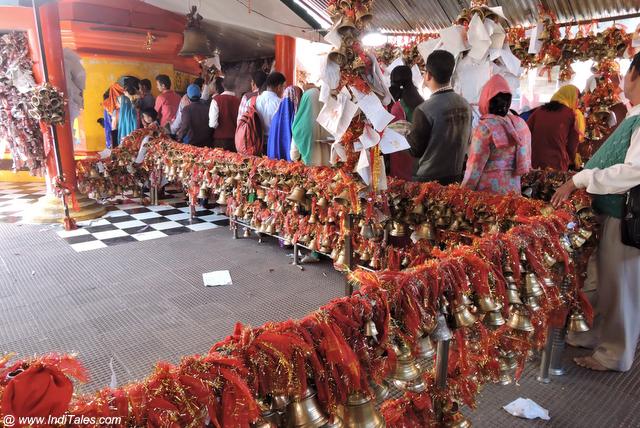 Line of devotees at Golu Devta Temple in Chittai Almora