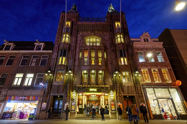 Theatre Tuschinski, Amsterdam, one of the oldest cinemas of Netherlands. Places to visit in Amsterdam